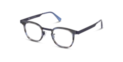 Look 10875 M244/25 -Beste Optische Winkel original png 8028428613697 angle 03 look 10875 eyewear blauw bruin gevlamd