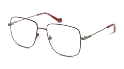 Unofficial UNOM0282 UG0054/17 -Beste Optische Winkel original png 8719154453144 angle 03 unofficial unom0282 eyewear burgundy grey